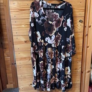 Floral V-Neck Dress